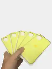 Желтый чехол силиконовый Silicone Case iPhone 11