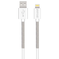 USB кабель Lightning Krutoff Spring, 1 m, белый