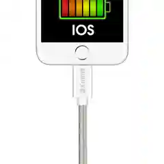 USB кабель Lightning Krutoff Spring, 1 m, белый