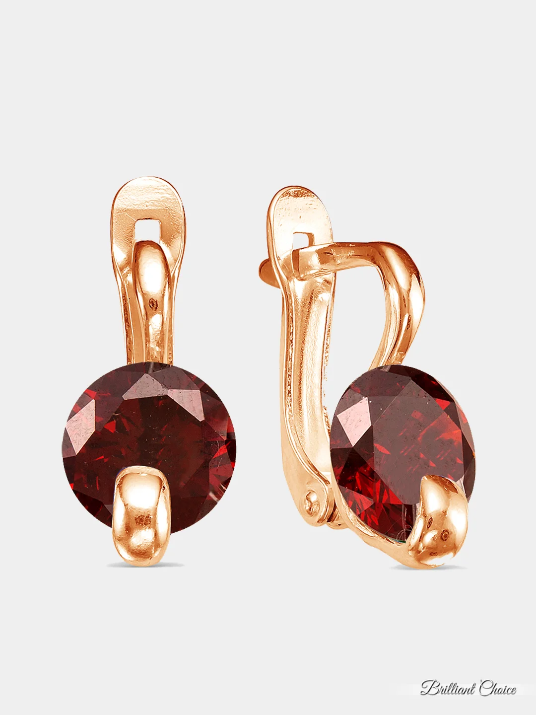 Серьги с фианитами