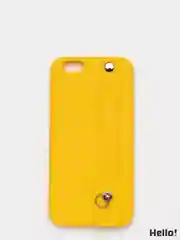 Желтый чехол для Apple iPhone 7 Plus / 8 Plus силиконовый, с ручкой