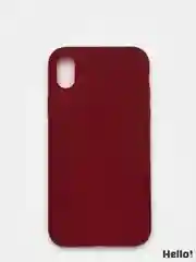 Багровый чехол для Apple iPhone XS Max силиконовый