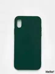 Зеленый чехол для Apple iPhone XS Max силиконовый