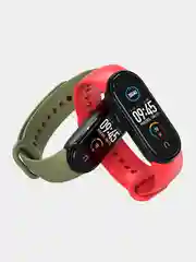 Голубой силиконовый ремешок для фитнес-браслетов Xiaomi Mi Band 5 / 6, двухцветный