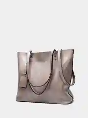 Серый женская сумка из экокожа