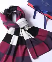Коралловый шарф мужской