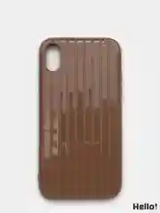 Коричневый чехол для Apple iPhone X / XS, 8 цветов, силиконовый, ребристый