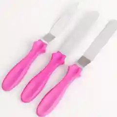 Розовый лопатки кондитерские, 3 штуки