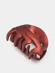 Коричневый каучуковый краб для волос