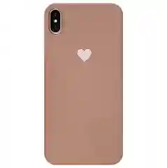 Мятный матовый чехол с сердцем на Apple iphone 11, 11Pro, 11ProMax, XS, XSMax, XR, X, 7/8Plus,7/8
