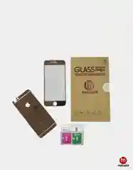 Розовое, защитное стекло 2 в 1 для iPhone 6, 6S