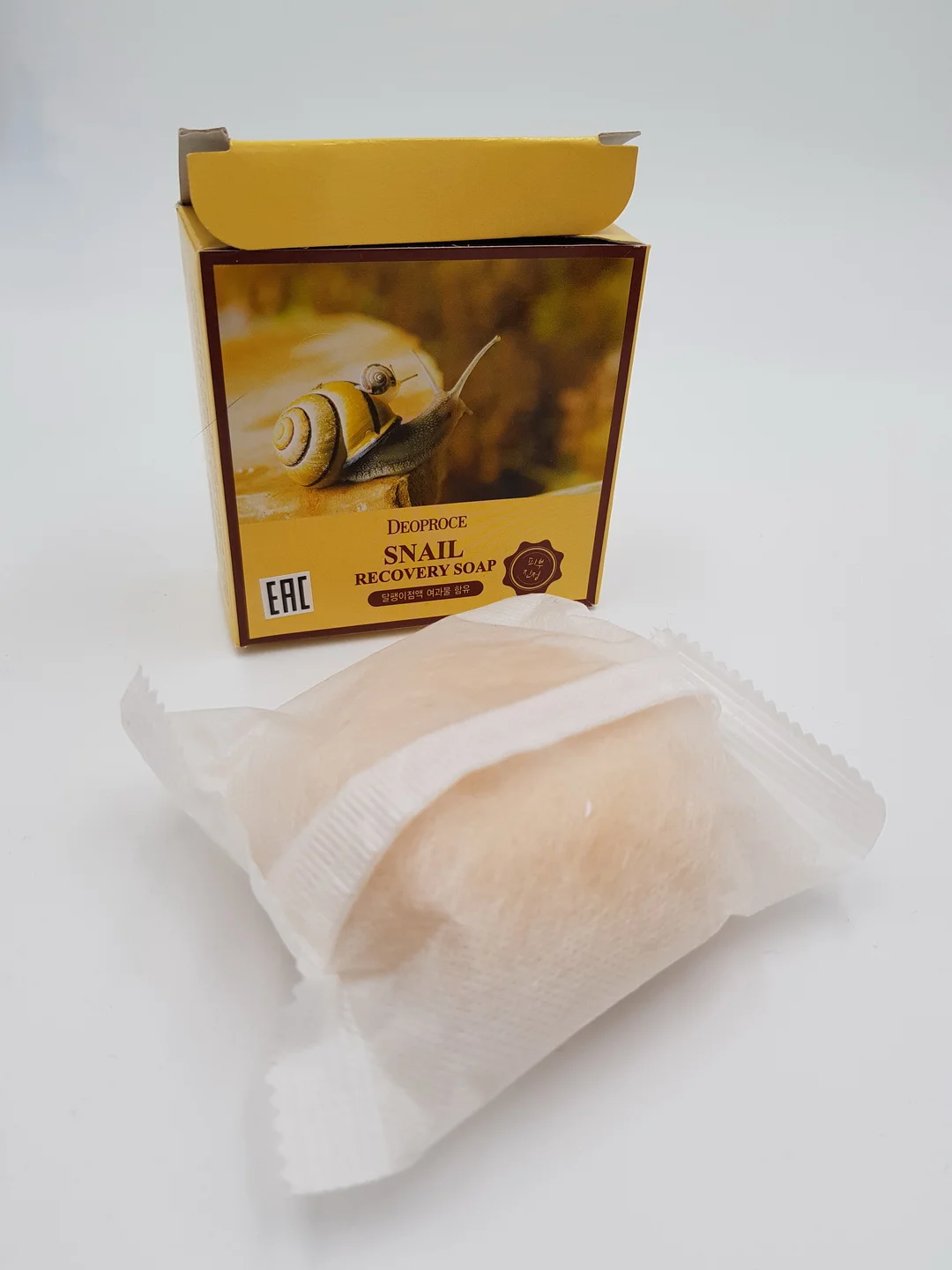 Мыло для лица с 90% экстрактом улиточной слизи Deoproce, 100 гр