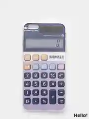 Белый чехол для Apple iPhone 6 Plus / 6s Plus Калькулятор, 2 вида