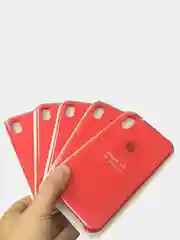 Красный чехол силиконовый Silicone Case для iPhone XR