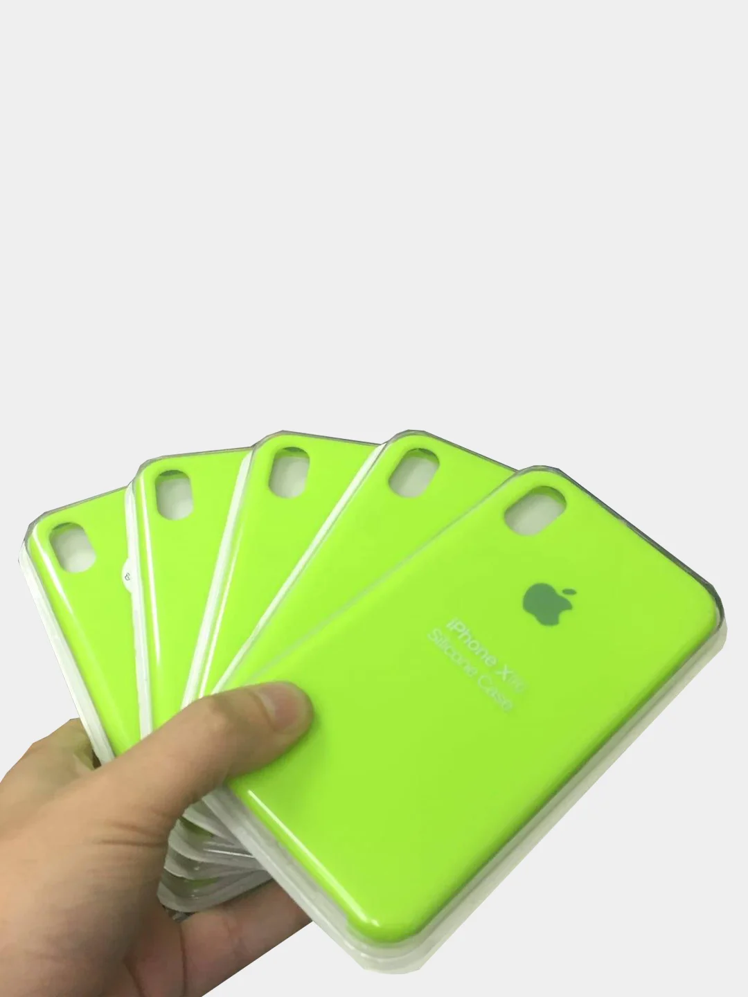 Лайм чехол силиконовый Silicone Case для iPhone XR