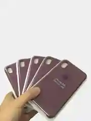 Фуксия чехол силиконовый Silicone Case для iPhone XR