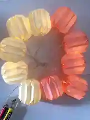 Электрическая гирлянда светодиодная, цветной бумажный фонарик