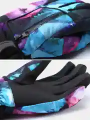 Розовый горнолыжные перчатки, унисекс, перчатки спортивные, перчатки зимние