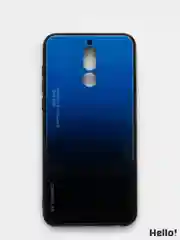 Серый меланж градиентный чехол из закалённого стекла для Huawei Mate 10 lite