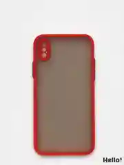 Красный чехол для Apple iPhone XS Max с цветной рамкой, 9 цветов