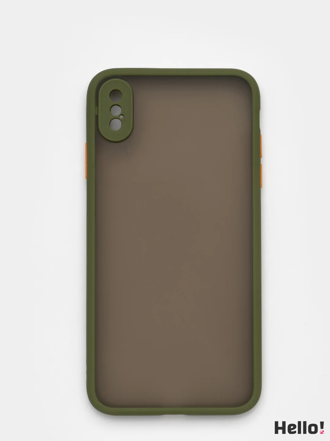 Оливковый чехол для Apple iPhone XS Max с цветной рамкой, 9 цветов