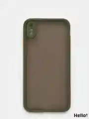 Оливковый чехол для Apple iPhone XS Max с цветной рамкой, 9 цветов