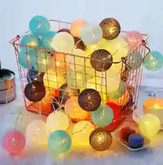Гирлянда из хлопковой нити