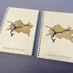 Блокнот "Карта республики", А5, с обложкой из фанеры, 40 л