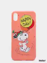 Черный чехол для Apple iPhone XS Max Snoopy