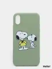 Серый чехол для Apple iPhone XS Max Snoopy