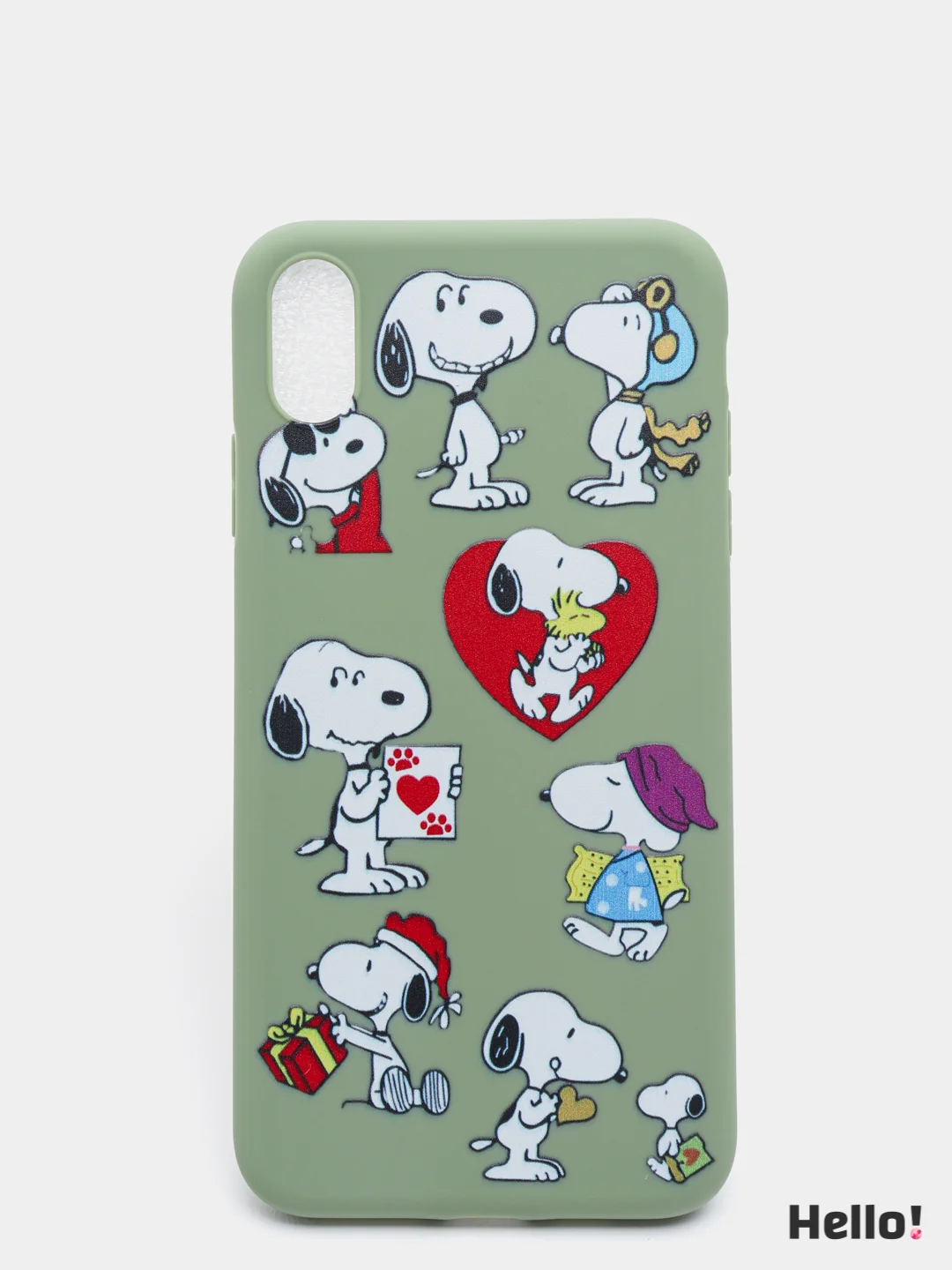 Красный чехол для Apple iPhone XS Max Snoopy