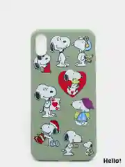 Красный чехол для Apple iPhone XS Max Snoopy