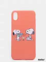 Бежевый меланж чехол для Apple iPhone XS Max Snoopy