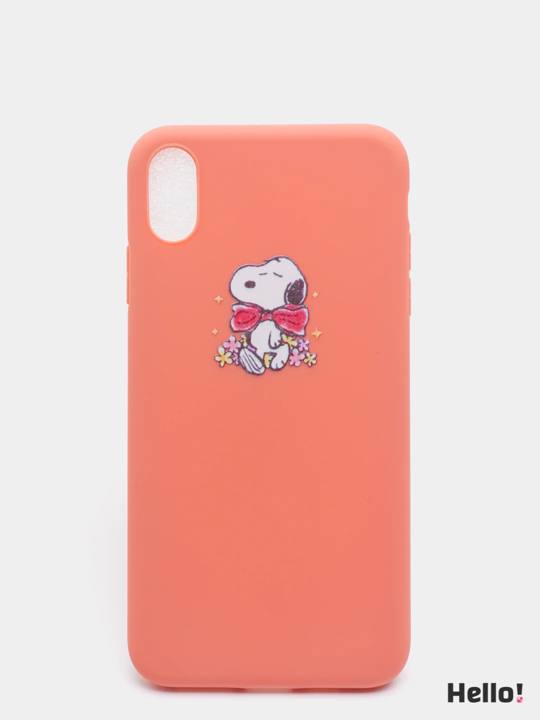 Коралловый меланж чехол для Apple iPhone XS Max Snoopy