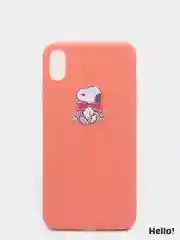 Коралловый меланж чехол для Apple iPhone XS Max Snoopy