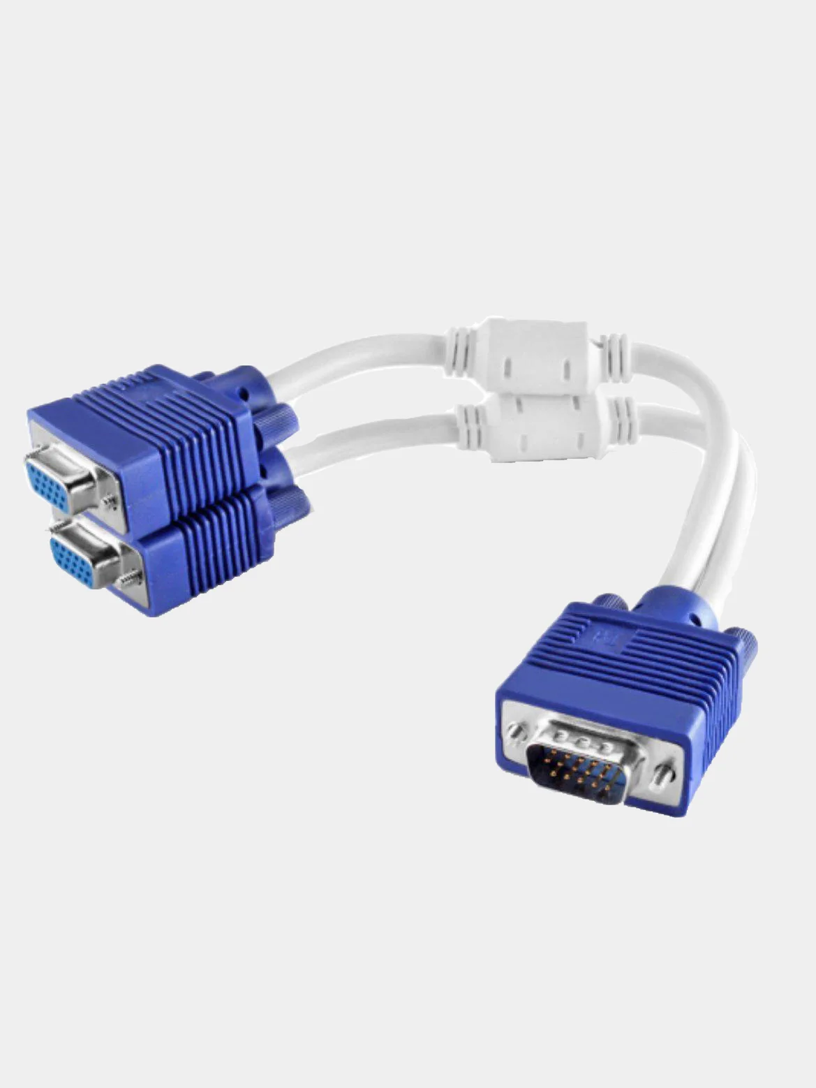 VGA переходник сплиттер разветвитель VGA 1x15M- 2x15F (с фильтрами ...