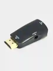Белый адаптер HDMI (мама, папа) к VGA Аудио 3.5 мм