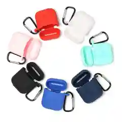 Зеленый силиконовая накладка на EarPods с карабином
