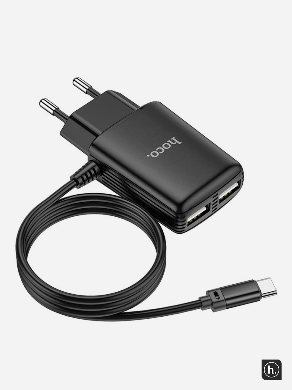 Сетевое зарядное устройство HOCO C82A (2xUSB + Type-C для android, до 2.4А)  купить по цене 631 ₽ в интернет-магазине Магнит Маркет