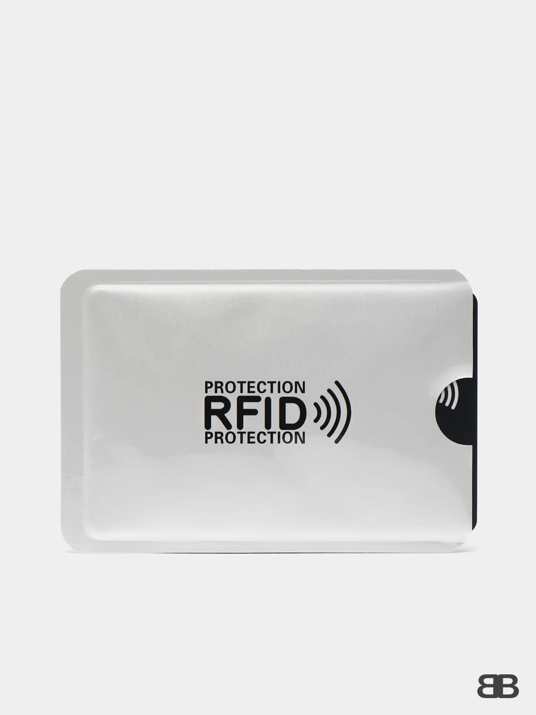Черный чехол для карты с защитой RFID чипов