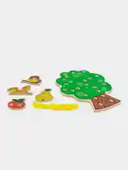 Шнуровка "Дерево", развивающая, деревянная игрушка