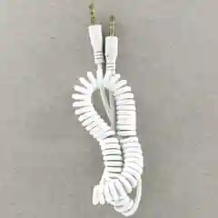 Krutoff / Аудио кабель (AUX) Krutoff Spiral, 1.8 метра, белый