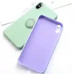 Силиконовый чехол с магнитным кольцом попсокет для Apple iPhone айфон xs xr 11 pro max