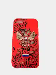 Красный чехлы "Герб" на Iphone, Samsung, Xiaomi, Honor, HYAWEI