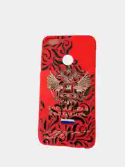 Красный чехлы "Герб" на Iphone, Samsung, Xiaomi, Honor, HYAWEI