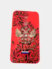 Красный чехлы "Герб" на Iphone, Samsung, Xiaomi, Honor, HYAWEI