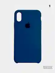 Индиго чехол для iPhone Xs Max Силиконовый