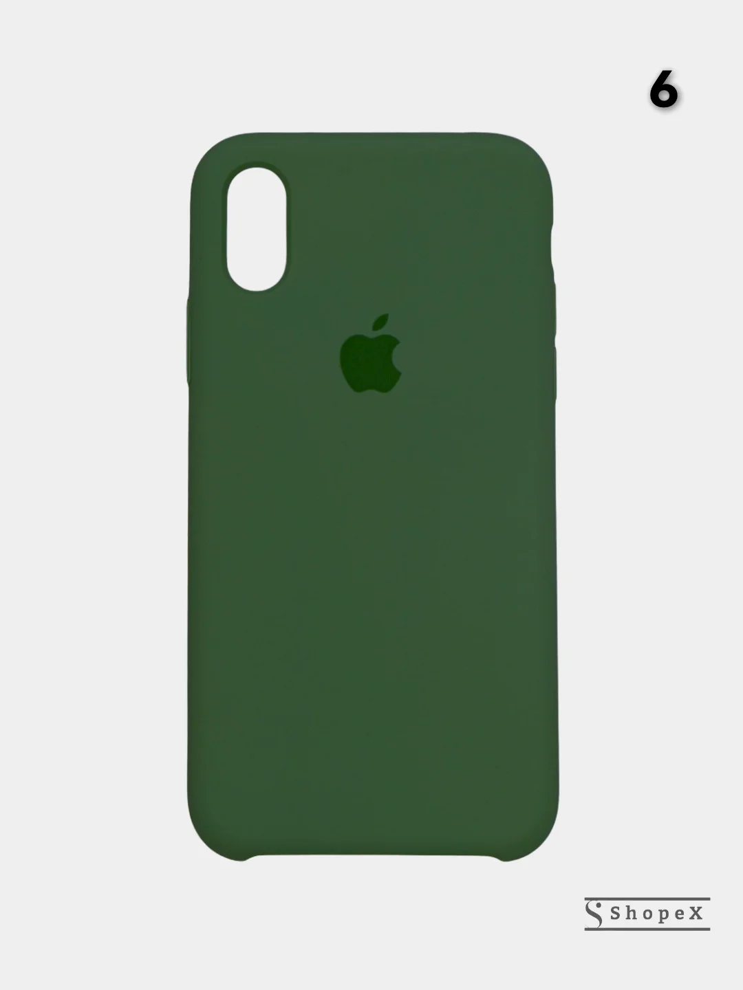 Оливковый чехол для iPhone Xs Max Силиконовый
