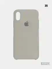 Серебряный чехол для iPhone Xs Max Силиконовый