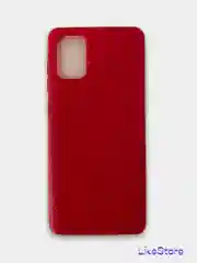 Красный чехол для Samsung A31, плетеный